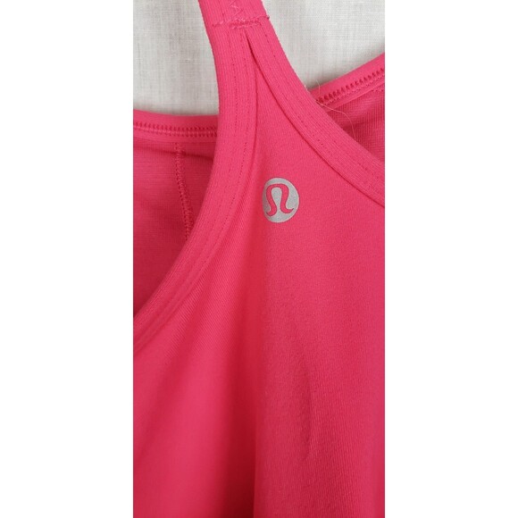 Lululemon Tank Top Womens S Pink Racerback Athletic Yoga Strappy Built In Bra - Picture 3 of 7